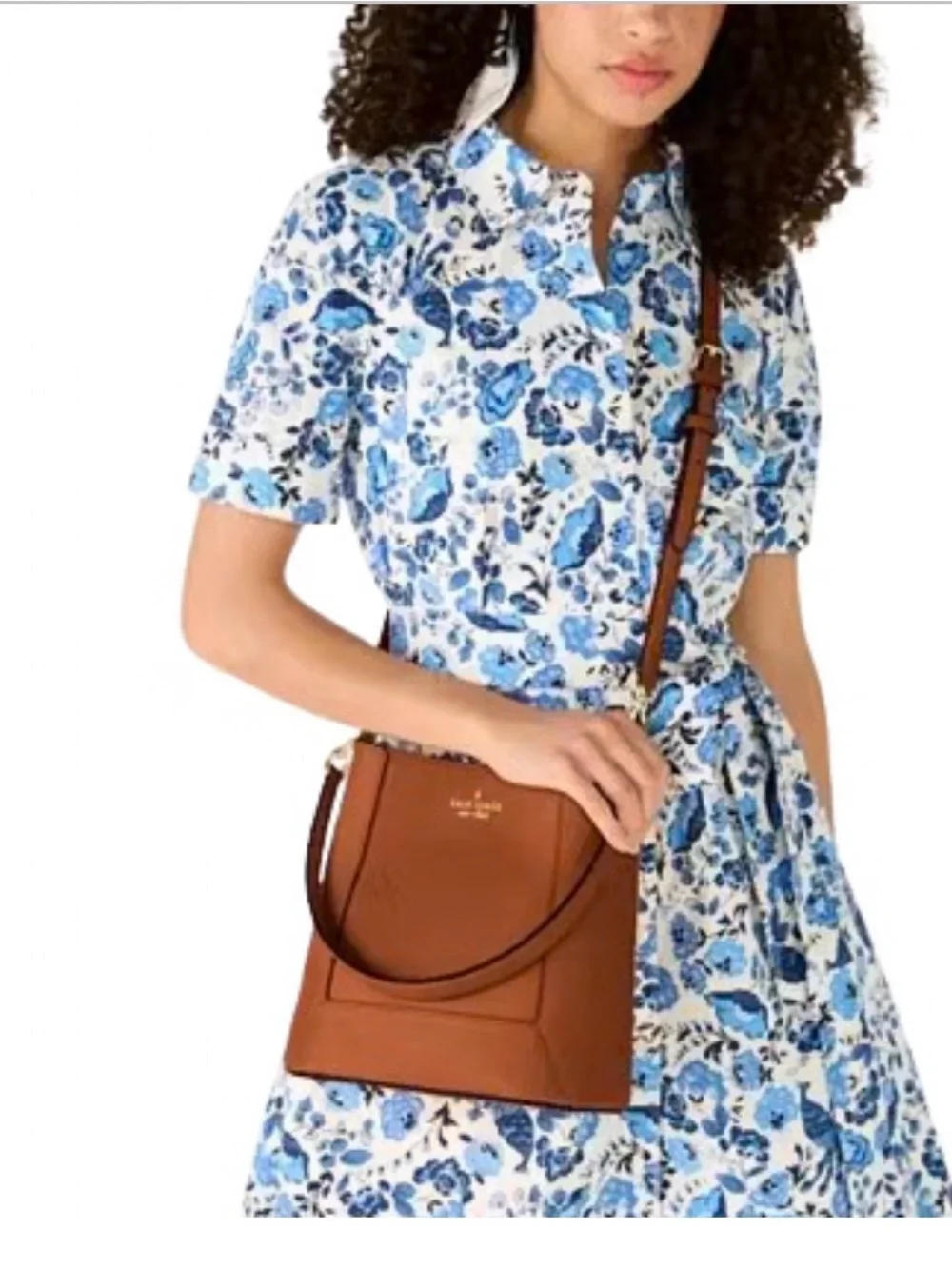 kate spade Lena Bucket Bag in warm gingerbread
